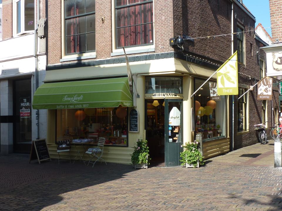 Vooraanzicht van winkel kropsla